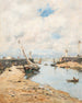 Trouville, den forliste skonnert – Eugène Boudin — visning af kunstværket