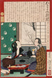 Buveur dissolu En par ved et vindue - Tsukioka Yoshitoshi — visning af kunstværket