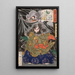 Kurokumo ji attaqué par une araignée géante - Tsukioka Yoshitoshi — indrammet kunstværk på væggen