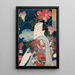 Moderne kunsttryk af elegante malerier med morgenhimmel - Tsukioka Yoshitoshi — indrammet kunstværk på væggen