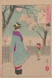 Lune des quartiers de plaisir Kuruwa no tsuki - Tsukioka Yoshitoshi — visning af kunstværket