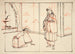 Skitse til en illustration til bogen Miroir des célèbres généraux japonais - Tsukioka Yoshitoshi — visning af kunstværket