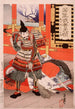 Shinchnagon Taira no Tomomori, der fejer broen - Tsukioka Yoshitoshi — visning af kunstværket