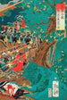 La bataille de Nagashino vue de la mort de Yamagata Saburhei Masakage - Tsukioka Yoshitoshi — visning af kunstværket