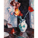 Reproduktion af maleriet Tulipaner i en hvid vase - Samuel John Peploe