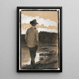 Umberto Boccioni - Young Man on a Riverbank.webp