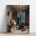 Reproduktion af maleriet En tyrkisk bad, tyrkisk kvinde i badet (studie) - Jean-Léon Gérôme