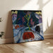 Reproduktion af maleriet En rød bison om vinteren - Franz Marc