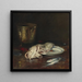 En engelsk torsk - William Merritt Chase — indrammet kunstværk på væggen