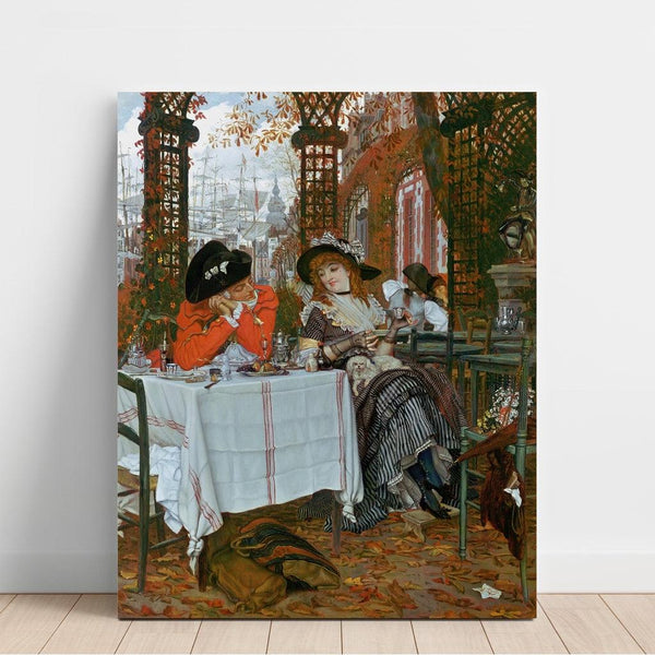 Reproduktion af maleriet En frokost - James Tissot