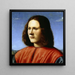 En ung mand - Piero di Cosimo — indrammet kunstværk på væggen