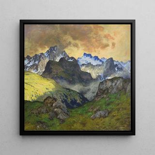 Un paysage alpin - Hugo Hodiener