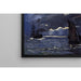 Reproduktion af maleriet Et marinelandskab, navigation i måneskin - Claude Monet