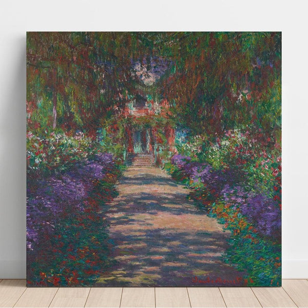 Reproduktion af maleriet af Monet's have allé i Giverny - Claude Monet