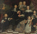 En familie på terrassen af et landhus - Hendrick Ten Oever — visning af kunstværket