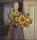 En pige med solsikker - Michael Ancher — visning af kunstværket