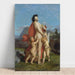 Reproduktion af maleriet En ung nymfe drillet af putti - Jean-Léon Gérôme