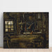 Reproduktion af maleriet Vincent van Gogh - Tæpperhåndværkerens hus