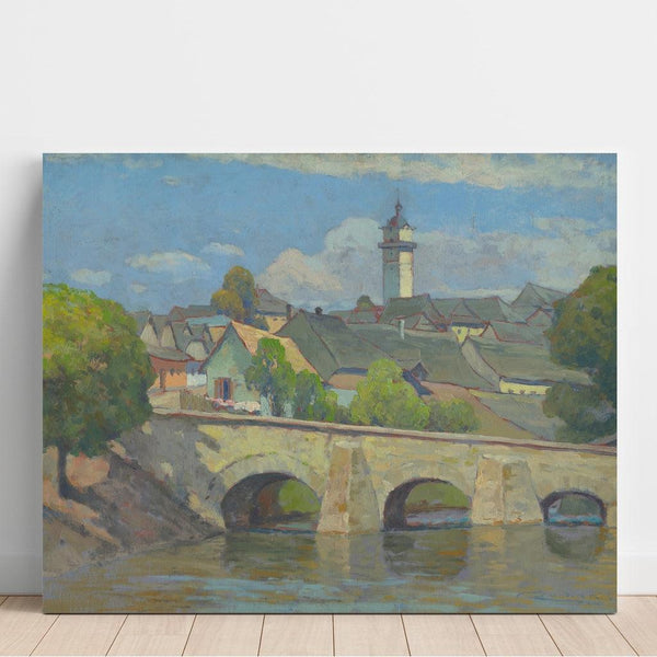 Reproduktion af maleriet En lille by i Spi - Ludovit Cordak
