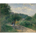 Reproduktion af maleriet En vej ved Louveciennes - Pierre-Auguste Renoir