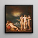 En allegorisk scene med de Tre Gæster Aglaia - Cornelis Cornelisz Van Haarlem — indrammet kunstværk på væggen