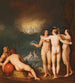 En allegorisk scene med de Tre Gæster Aglaia - Cornelis Cornelisz Van Haarlem — visning af kunstværket