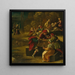 En scene fra Virgils Æneide fra Alfonso I d'Este's frise i alabastværelset - Dosso Dossi — indrammet kunstværk på væggen