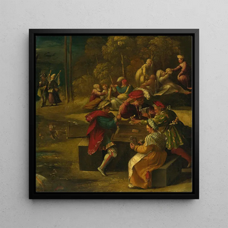 Une scène de l'Énéide de Virgile du frise d'Alfonso I d'Este dans le camerino d'albâtre - Dosso Dossi