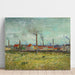 Reproduktion af maleriet Usines à Clichy - Vincent van Gogh