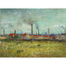 Reproduktion af maleriet Usines à Clichy - Vincent van Gogh
