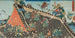 Bataille sur le toit de Hrykaku fra stykket Conte des huit chiens Hakkenden - Utagawa Kunisada II — visning af kunstværket