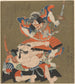 Et duel mellem to krigere - Utagawa Kunisada Toyokuni III — visning af kunstværket