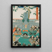 Utagawa Kunisada Toyokuni III — indrammet kunstværk på væggen