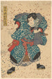 Skuespiller Ichimura Buzaemon i en ukendt rolle - Utagawa Kunisada Toyokuni III — visning af kunstværket