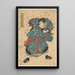 Skuespiller Ichimura Buzaemon i en ukendt rolle - Utagawa Kunisada Toyokuni III — indrammet kunstværk på væggen