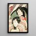 Aktører Ichikawa Ebiz V i Tetsugatake og Onoe Kikugor IV i Iwakawa - Utagawa Kunisada Toyokuni III — indrammet kunstværk på væggen