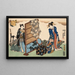 Huit figurative scener Sugata Hakkei Pl4 - Utagawa Kunisada Toyokuni III — indrammet kunstværk på væggen