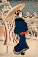Utagawa Kunisada Toyokuni III af maleri af berømte steder i Østens hovedstad, Nytårsmarkedet i Asakusa — visning af kunstværket