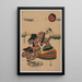 Første Bonite-maleri af året - Utagawa Kunisada Toyokuni III — indrammet kunstværk på væggen