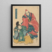 Munke af Høj Rang Yasuhide i rollen som Nakamura Utaemon - Utagawa Kunisada Toyokuni III — indrammet kunstværk på væggen