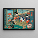 L'Heure du Serpent - Utagawa Kunisada Toyokuni III — indrammet kunstværk på væggen