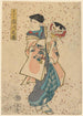 Ichikawa Kyuzo, der spiller rollen som Shodayu - Utagawa Kunisada Toyokuni III — visning af kunstværket