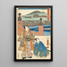 Kyoto la Fin - Utagawa Kunisada Toyokuni III — indrammet kunstværk på væggen