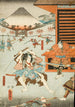"Natteangreb" af brødrene Soga, Soga no Jūrō Sukenari og Koga no Saburō - Utagawa Kunisada Toyokuni III — visning af kunstværket