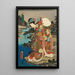 Rød - Utagawa Kunisada Toyokuni III — indrammet kunstværk på væggen