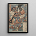 Taira no Tomomori og ankeret - Utagawa Kunisada Toyokuni III — indrammet kunstværk på væggen