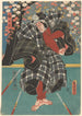 Skuespiller Ichikawa Danjūrō i ternet costume - Utagawa Kunisada Toyokuni III — visning af kunstværket