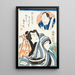 Skuespiller Nakamura Fukusuke I i Hanaregoma no Chūkichi i stykket Futatsu chōchō kuruwa nikki - Utagawa Kunisada Toyokuni III — indrammet kunstværk på væggen