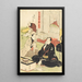 Actører Sawamura Sōjurō og Arashi Shincha - Utagawa Kunisada Toyokuni III — indrammet kunstværk på væggen