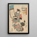 L'artiste - Utagawa Kunisada Toyokuni III — indrammet kunstværk på væggen